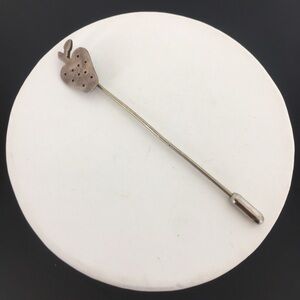 Vintage Sterling Silver Strawberry Stick Pin Hat Pin Old Estate Jewelry Retro